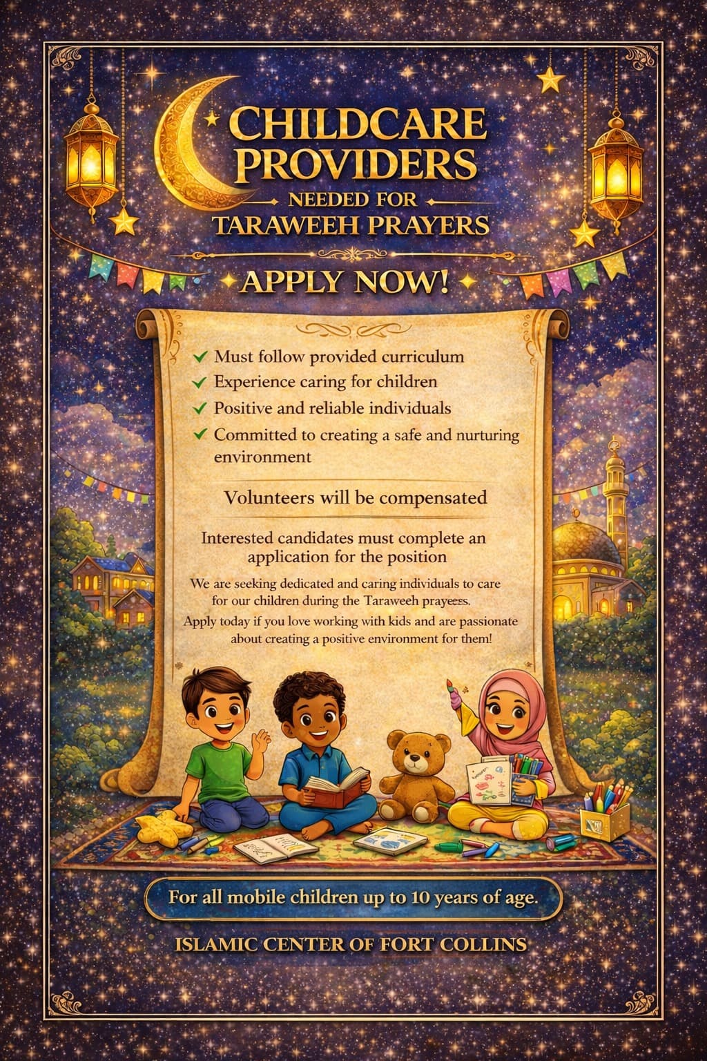 Childcare During Taraweeh